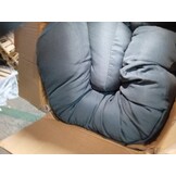 vidaXL Palletkussens 2 st stof antracietkleurig