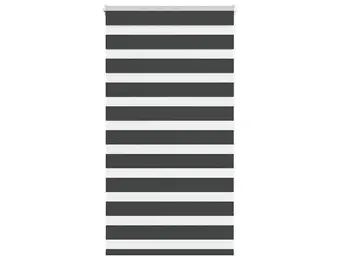 vidaXL Zebra rolgordijn 75x150 cm stofbreedte 70,9 cm zwart