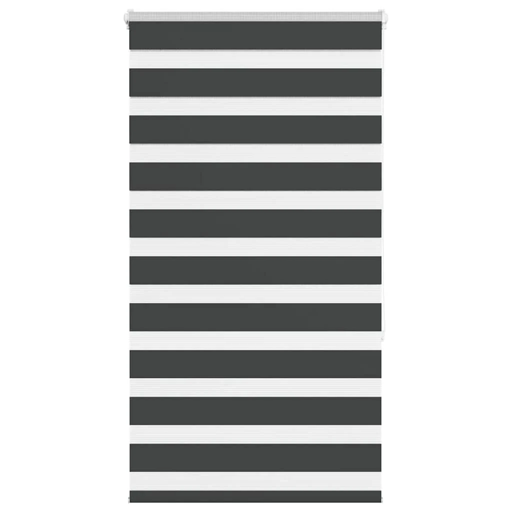 vidaXL Zebra rolgordijn 75x150 cm stofbreedte 70,9 cm zwart