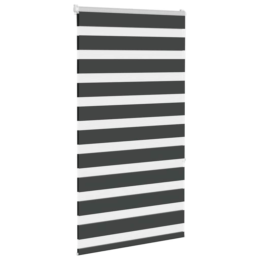 vidaXL Zebra rolgordijn 75x150 cm stofbreedte 70,9 cm zwart