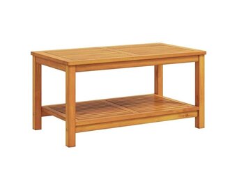 vidaXL Bijzettafel Olie naturel 90 x 50 x 45 cm Massief Acaciahout
