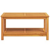 vidaXL Bijzettafel Olie naturel 90 x 50 x 45 cm Massief Acaciahout