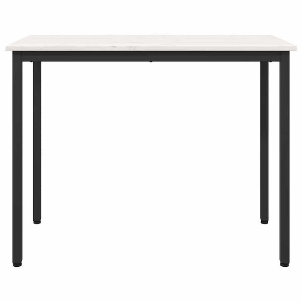 vidaXL Tafel Wit 100 x 50 x 77 cm Engineered hout en staal