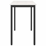 vidaXL Tafel Wit 100 x 50 x 77 cm Engineered hout en staal