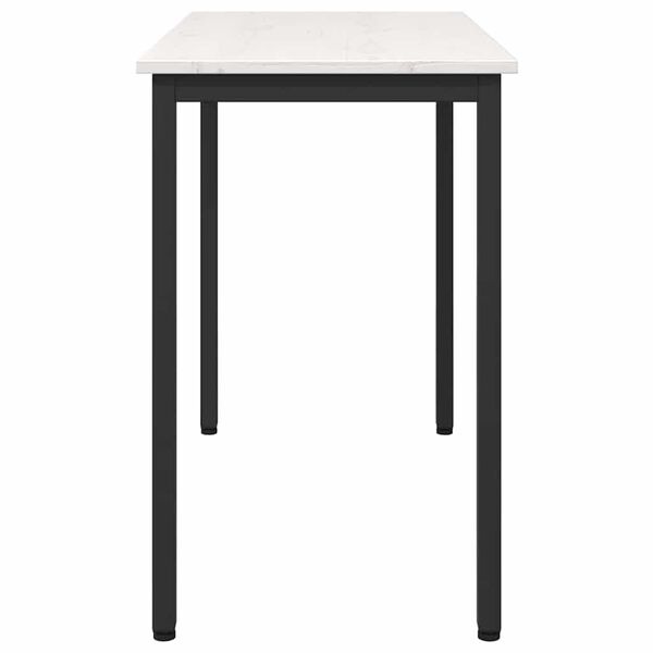vidaXL Tafel Wit 100 x 50 x 77 cm Engineered hout en staal