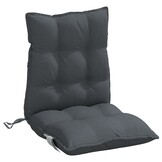 vidaXL Stoelkussens 6 st lage rug oxford stof antracietkleurig