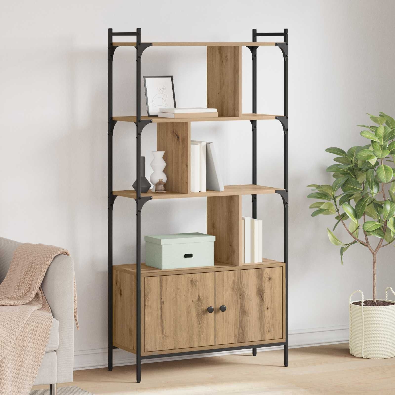 vidaXL Boekenkast Bewerkt hout