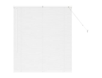 vidaXL Venetiaanse jaloezie Wit 130 x 115 cm 25 mm Aluminium