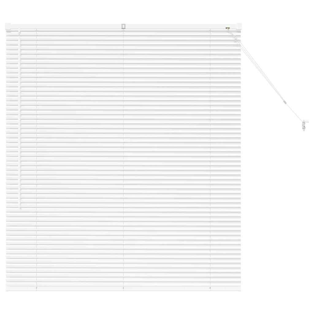 vidaXL Venetiaanse jaloezie Wit 130 x 115 cm 25 mm Aluminium