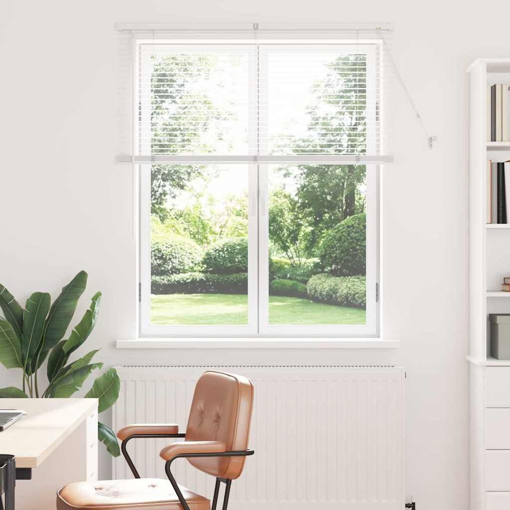 vidaXL Venetiaanse jaloezie Wit 130 x 115 cm 25 mm Aluminium