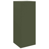 vidaXL Pakket inwerp box met opslag Olijfgroen 41 x 38 x 103 cm Staal