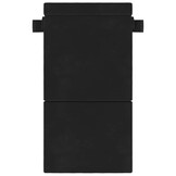vidaXL Vouwbare Bankbed Zwart 100 x 80 x 60 cm Stof