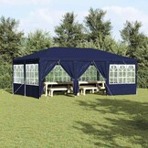 vidaXL Partytent 600 x 400 x 266 cm Blauw Polyetheen