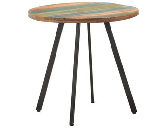 vidaXL Eettafel 80 cm massief gerecycled hout