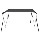 vidaXL Biminitop 3-boogs 183x180x137 cm antracietkleurig