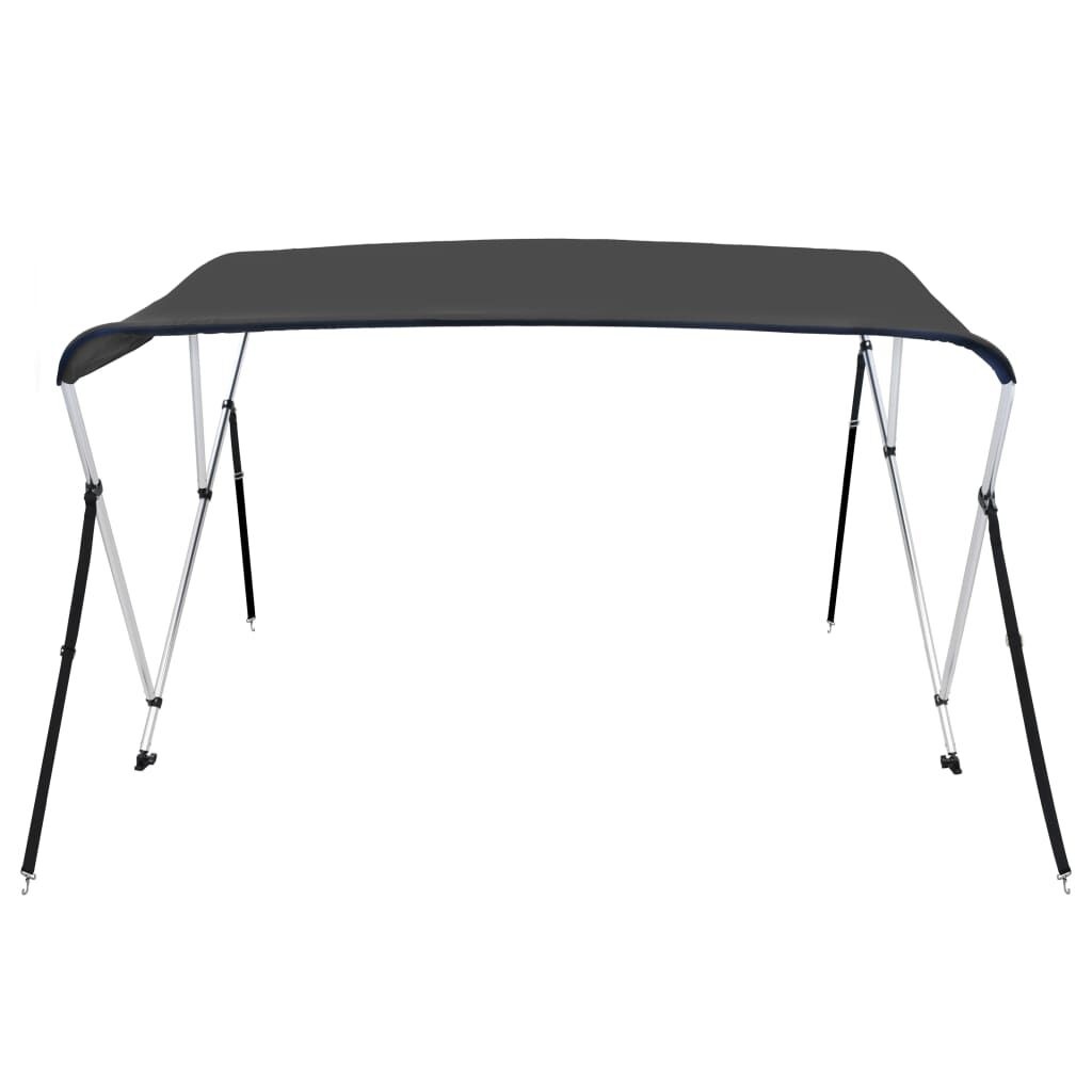 vidaXL Biminitop 3-boogs 183x180x137 cm antracietkleurig