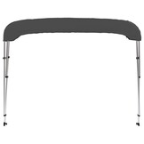 vidaXL Biminitop 3-boogs 183x180x137 cm antracietkleurig