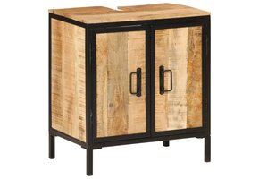 Wastafelkast 55x35x60 cm Massief Mangohout & IJzer - 34% Korting