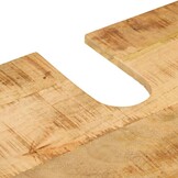 vidaXL Wastafelkast 55x35x60 cm massief mangohout en ijzer