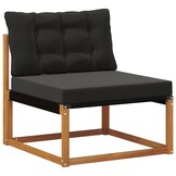 vidaXL Buiten Midden Sofa Massief Acaciahout Naturel