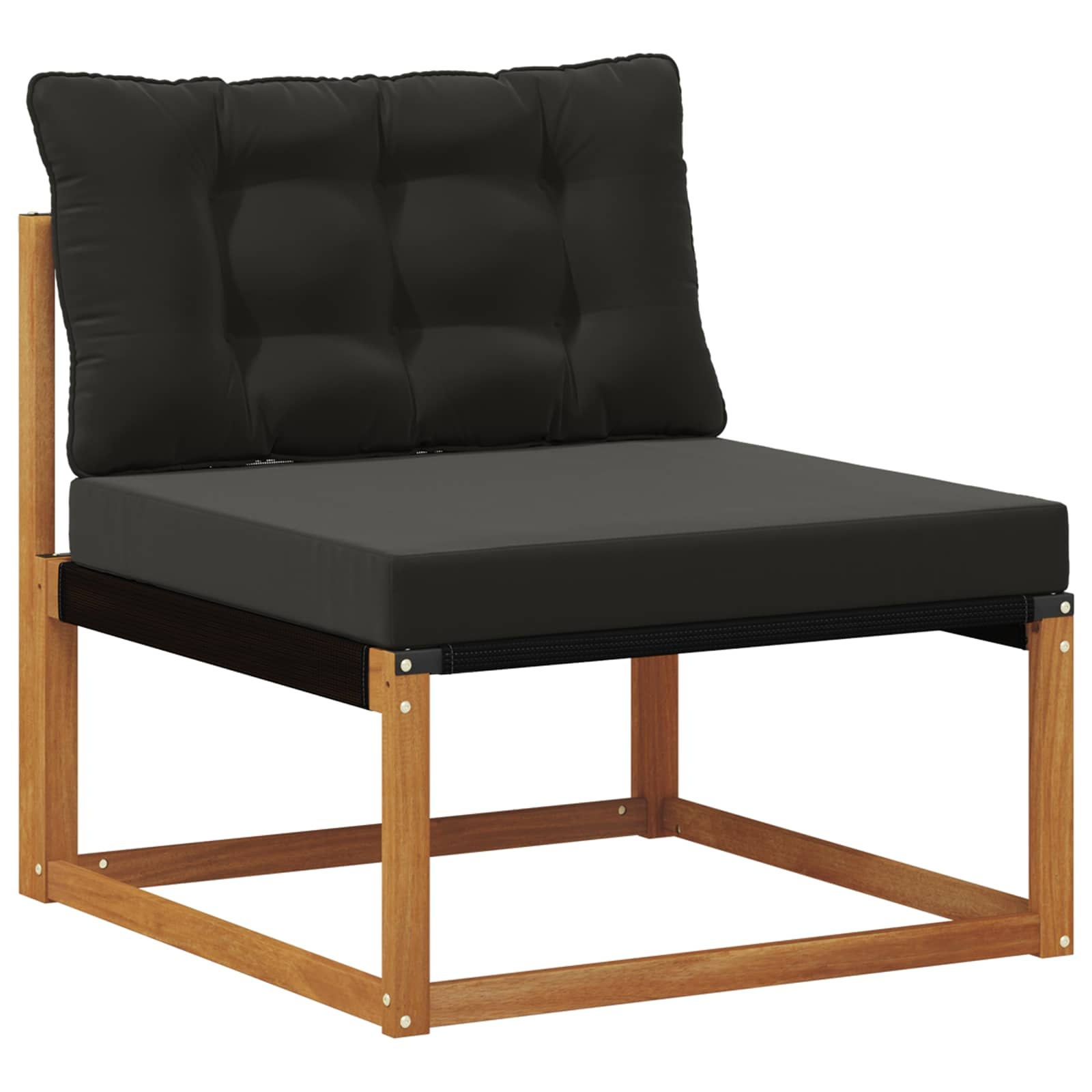 vidaXL Buiten Midden Sofa Massief Acaciahout Naturel