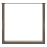vidaXL Eettafelpoten 2 st U-vormig 80x(72-73) cm staal naturel