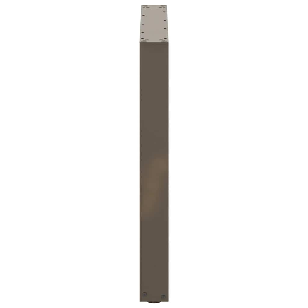 vidaXL Eettafelpoten 2 st U-vormig 80x(72-73) cm staal naturel