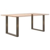 vidaXL Eettafelpoten 2 st U-vormig 80x(72-73) cm staal naturel