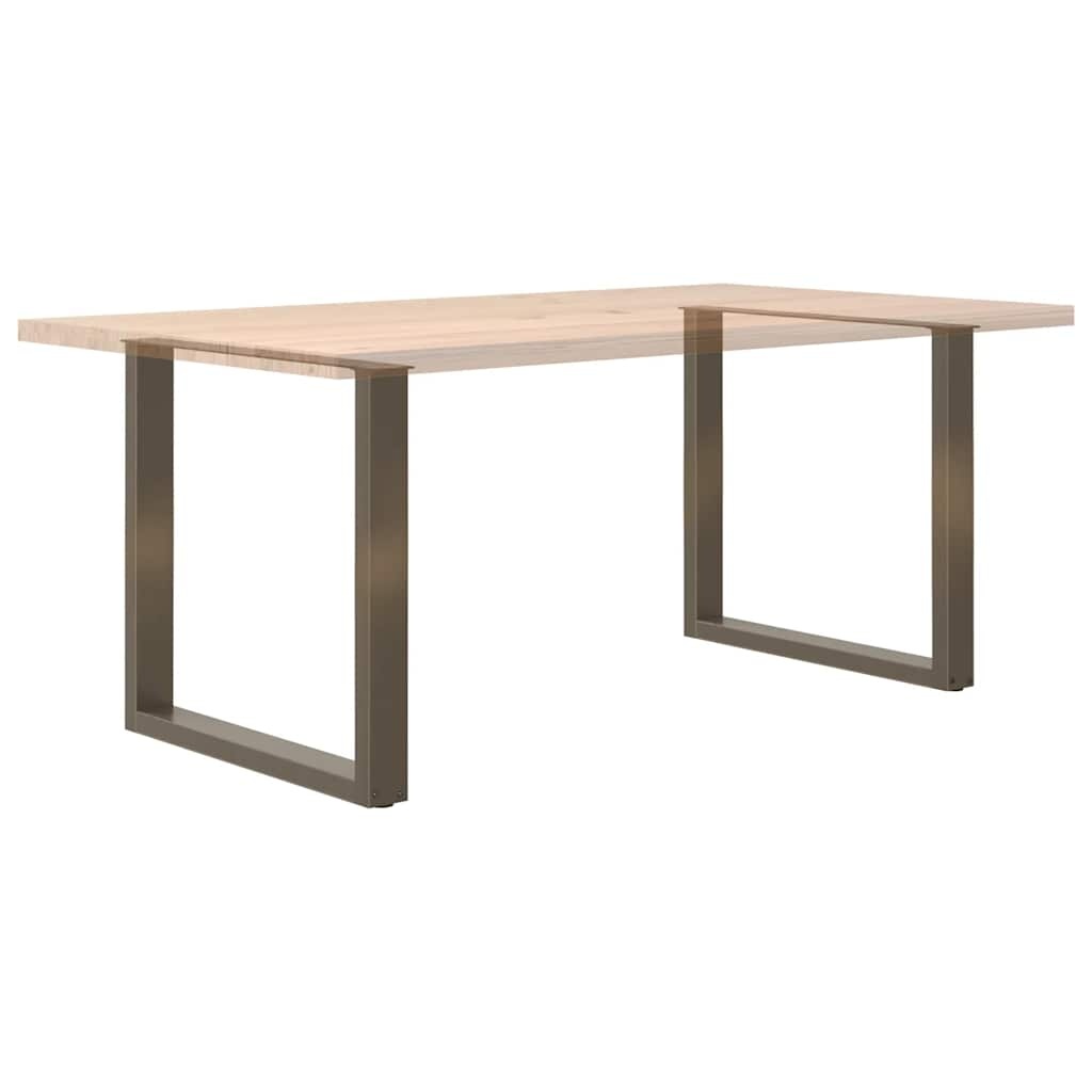 vidaXL Eettafelpoten 2 st U-vormig 80x(72-73) cm staal naturel