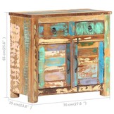 vidaXL Dressoir 70x35x65 cm massief gerecycled hout