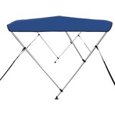 vidaXL Biminitop 3-boogs 183x180x137 cm blauw