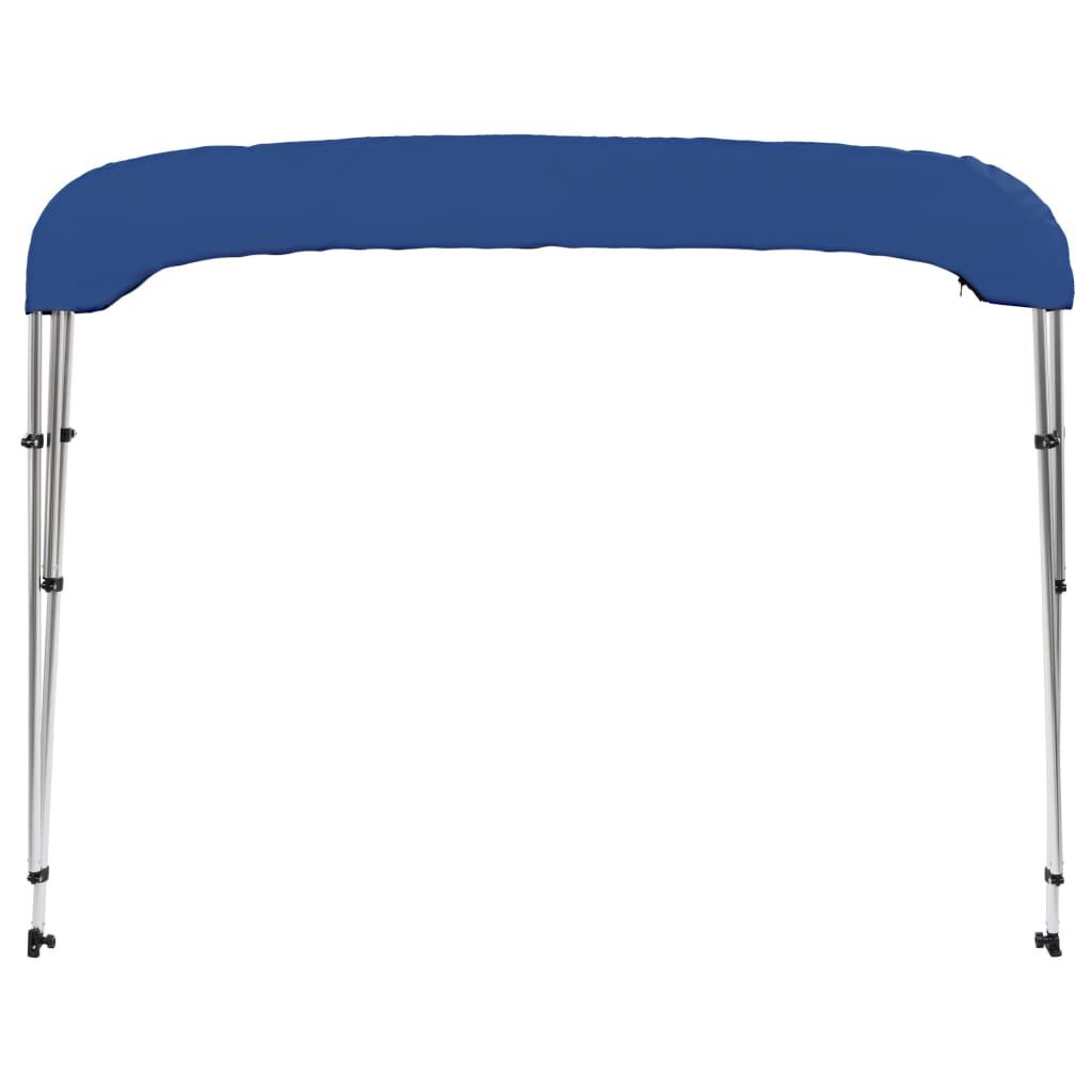 vidaXL Biminitop 3-boogs 183x180x137 cm blauw
