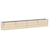 vidaXL Plantenbak Ivoor 320 x 40 x 45 cm Staal