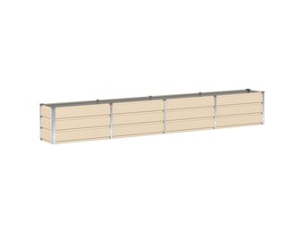 vidaXL Plantenbak Ivoor 320 x 40 x 45 cm Staal