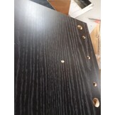 vidaXL Bureau Organizer Zwart Eiken 36 x 26 x 29,5 cm Bewerkt hout