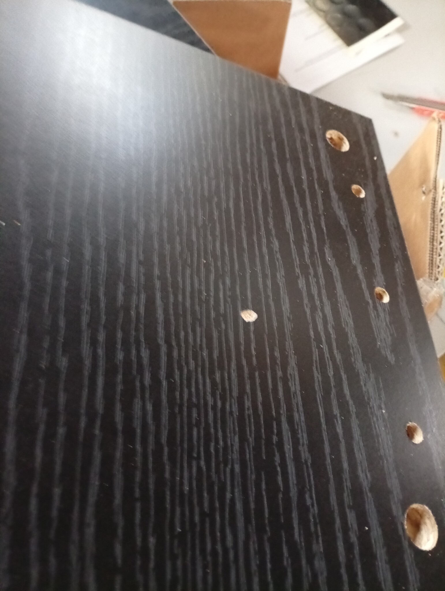 vidaXL Bureau Organizer Zwart Eiken 36 x 26 x 29,5 cm Bewerkt hout