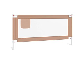 vidaXL Bedhekje peuter 180x25 cm stof taupe