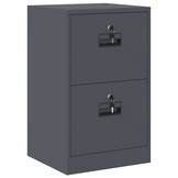 vidaXL Bestandenkast Antraciet 45,5 x 42 x 74,5 cm Koudgewalst Staal