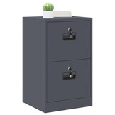 vidaXL Bestandenkast Antraciet 45,5 x 42 x 74,5 cm Koudgewalst Staal