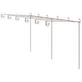 vidaXL Tuinpergola 6x3x2,5 m ijzer antiekbruin