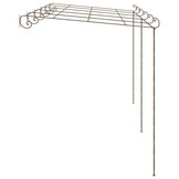 vidaXL Tuinpergola 6x3x2,5 m ijzer antiekbruin