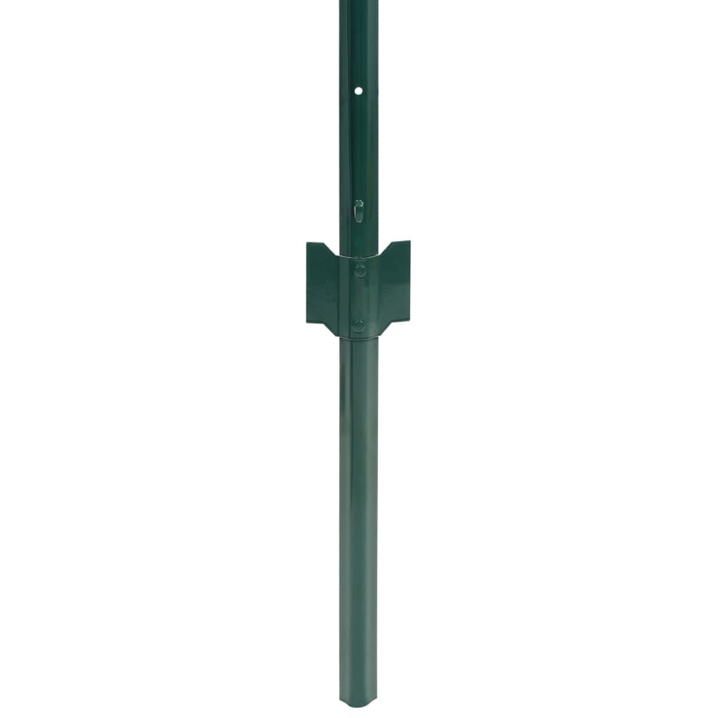 vidaXL Euro hek 20x1 m staal groen