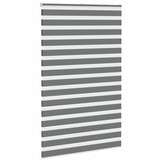 vidaXL Zebra rolgordijn 150x230 cm stofbreedte 145,9 cm donkergrijs