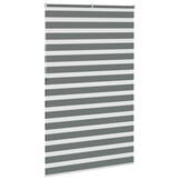 vidaXL Zebra rolgordijn 150x230 cm stofbreedte 145,9 cm donkergrijs