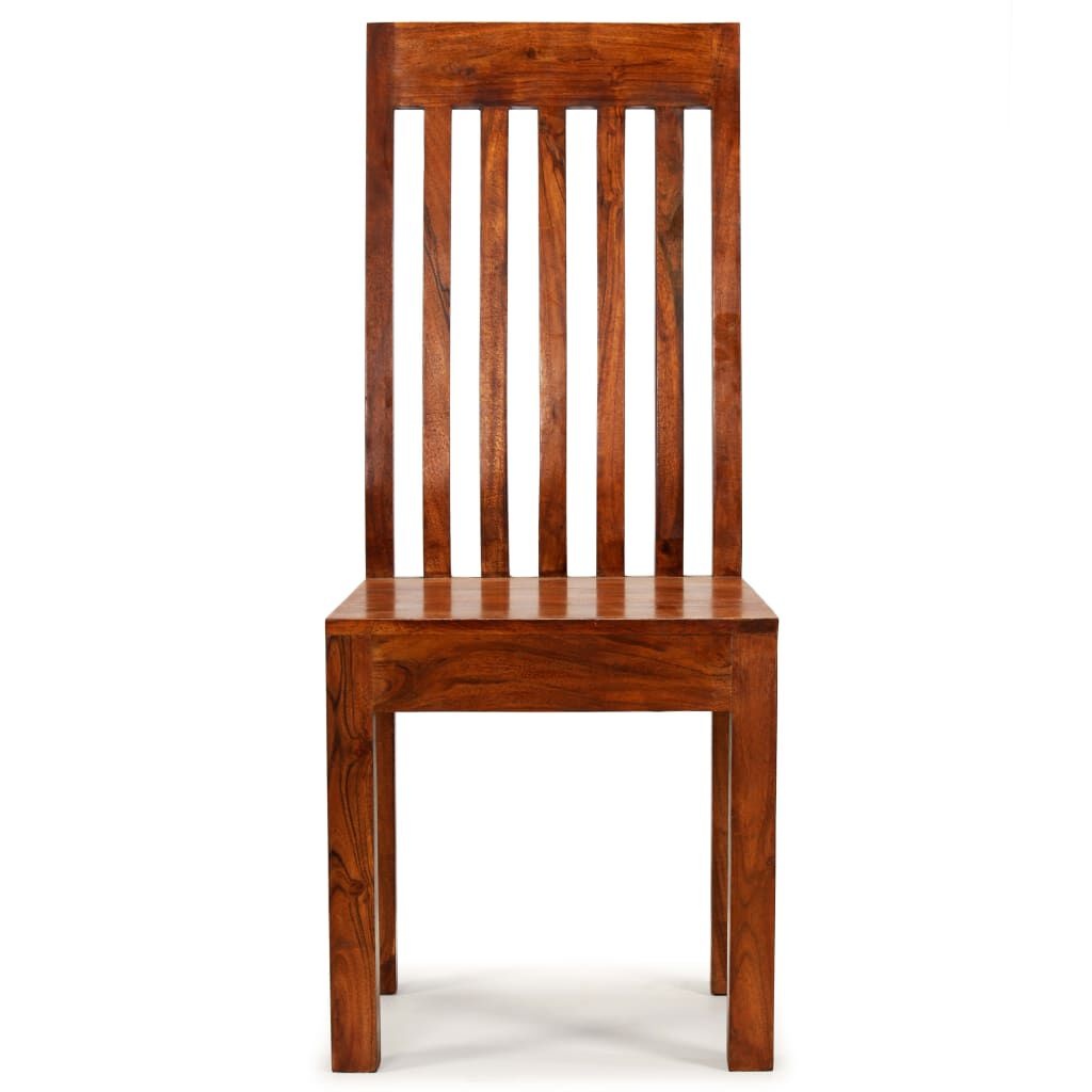 vidaXL Eetkamerstoelen 2 st modern hout met honingafwerking