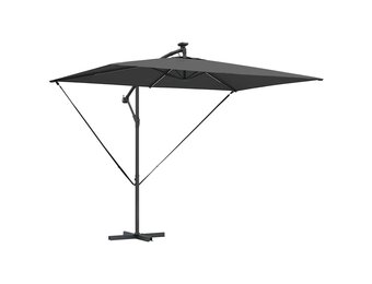 vidaXL Parasol 294 x 200 x 270 cm Polyester en Aluminium Antraciet