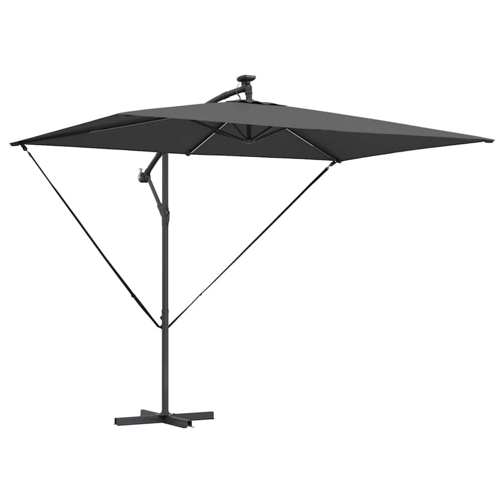 vidaXL Parasol 294 x 200 x 270 cm Polyester en Aluminium Antraciet