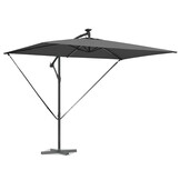 vidaXL Parasol 294 x 200 x 270 cm Polyester en Aluminium Antraciet