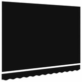 vidaXL Vervangend zonneschermdoek voor 3,5x2,5 m Zwart Polyester