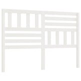 vidaXL Hoofdbord 166x4x100 cm massief grenenhout wit
